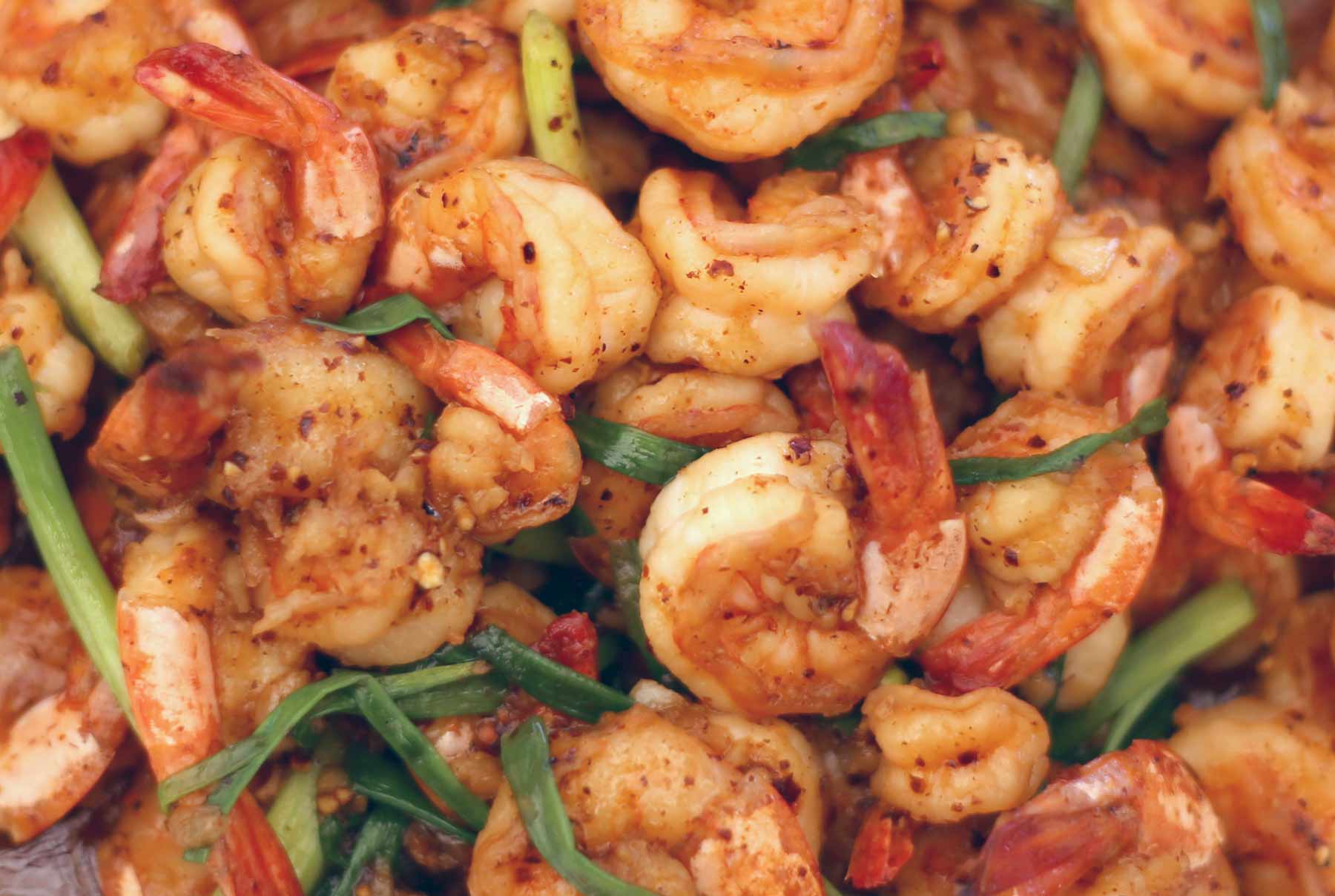 How to make black pepper prawns