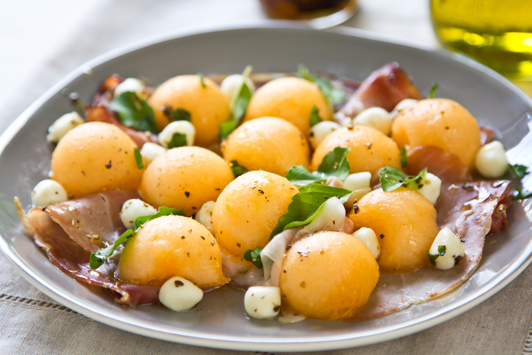 melon mozzarella and prosciutto antipasti blogimage